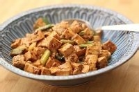 豆腐做法-香辣酱汁烩豆腐