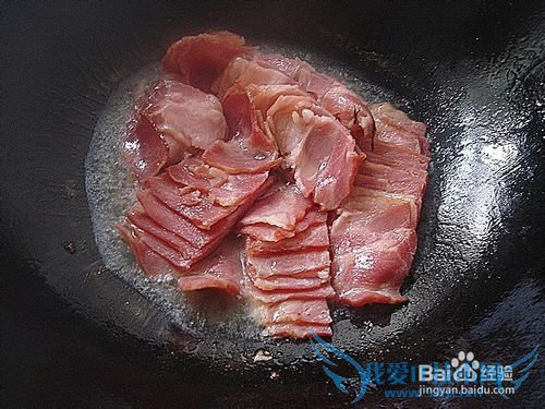 青蒜炒培根——舌尖上的家常味道