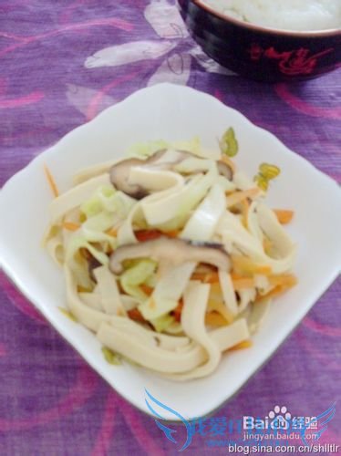 怎么做三丝炒豆腐皮