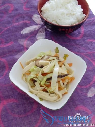 怎么做三丝炒豆腐皮
