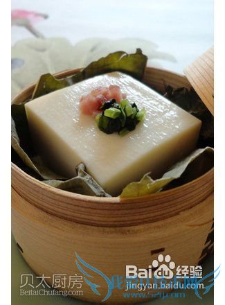 荷叶蒸豆腐的做法
