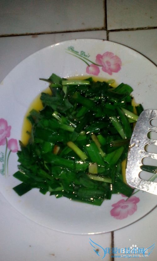 美味的韭菜炒干豆腐