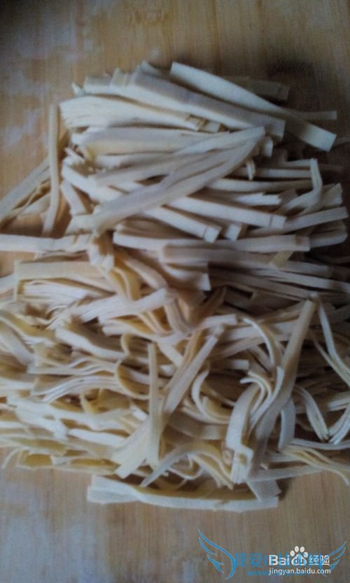 美味的韭菜炒干豆腐