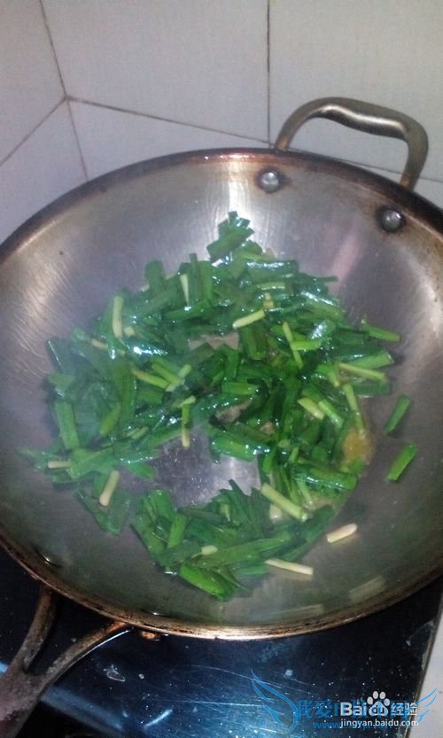 美味的韭菜炒干豆腐