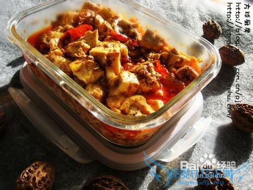 五分钟让你吃到嘴儿---微波炉版麻婆豆腐