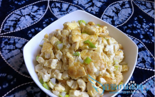 豆腐摊鸡蛋做法