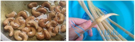 藕带炒腰果--有着荷塘月色的美