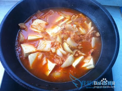 豆腐炖辣白菜——改良版