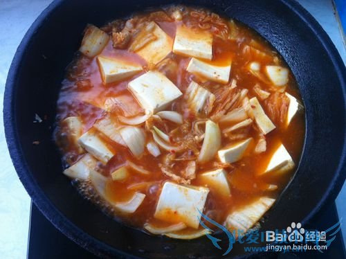 豆腐炖辣白菜——改良版