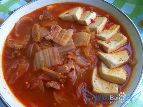 豆腐炖辣白菜——改良版