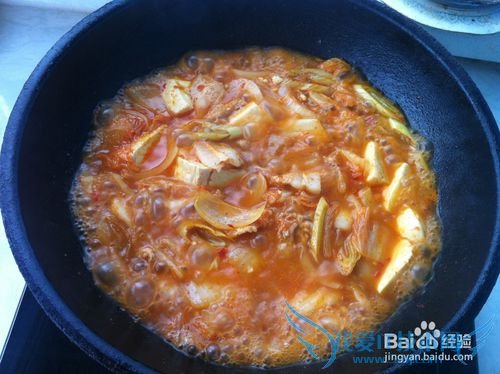 豆腐炖辣白菜——改良版