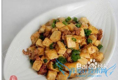 肉末炒豆腐丁的简单做法