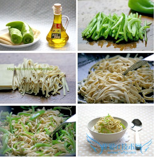 清爽开胃菜——尖椒炒豆腐丝