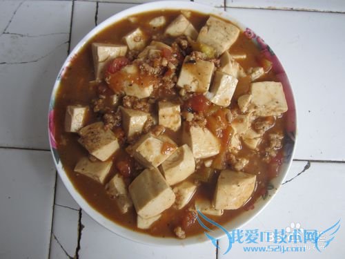 番茄肉末烧豆腐做法