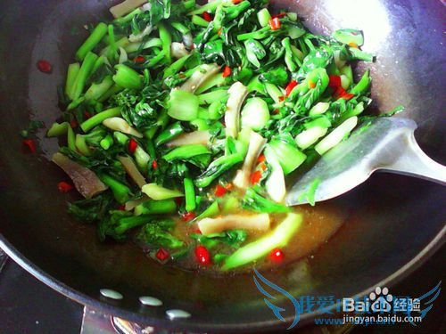 爆炒开胃小白菜心