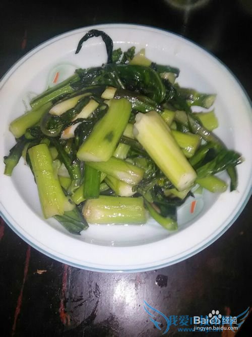 如何爆炒紫菜苔?