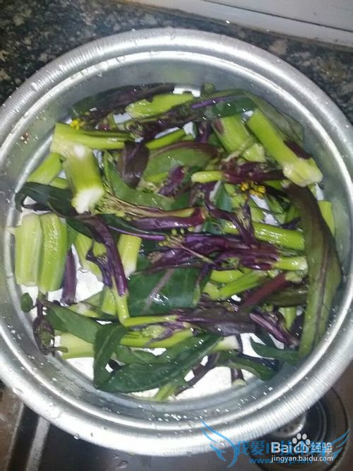 如何爆炒紫菜苔?