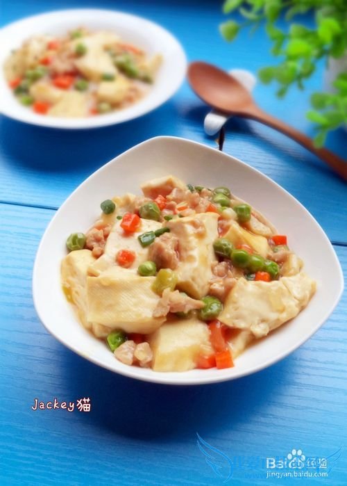 豌豆肉末烧豆腐