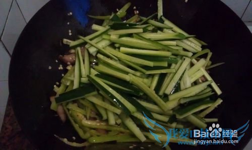 日本小青瓜炒烤肉