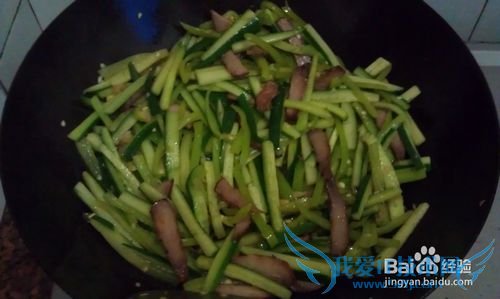 日本小青瓜炒烤肉