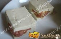 怎样在家做香煎肉茸豆腐?
