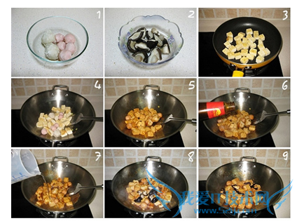 秋季养生美味食谱之双圆烩豆腐