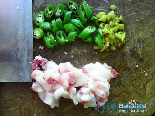 爆炒泡椒紫菜心