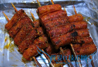 辣味豆腐火腿串的做法