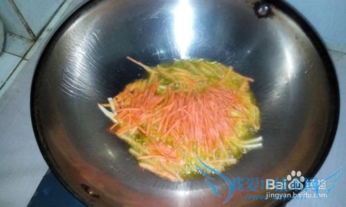 韭菜胡萝卜炒豆腐的做法