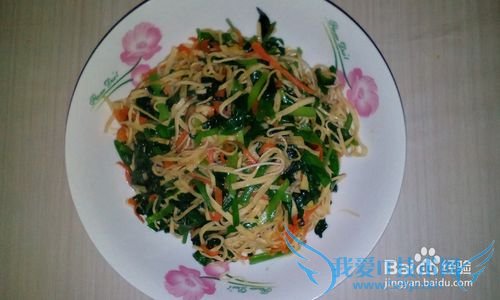 韭菜胡萝卜炒豆腐的做法