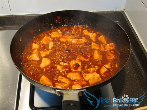 鲜美虾仁麻婆豆腐的做法