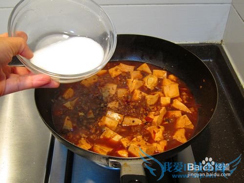 鲜美虾仁麻婆豆腐的做法