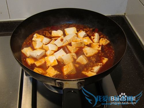 鲜美虾仁麻婆豆腐的做法