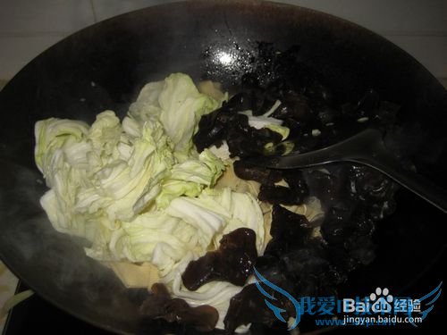 黑白菜炒干豆腐