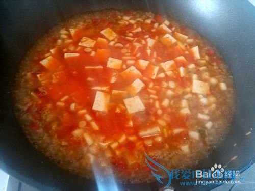 超级好吃老少皆宜的豆腐做法--海鲜菇肉末豆腐