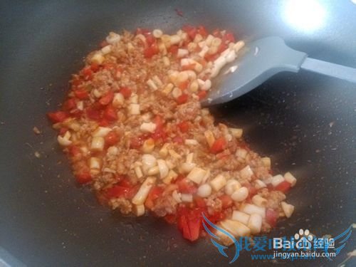 超级好吃老少皆宜的豆腐做法--海鲜菇肉末豆腐