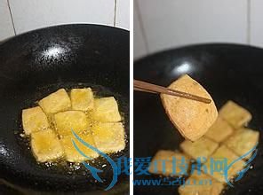 用豆腐自制家庭版快手油炸臭豆腐