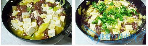清熘鸳鸯豆腐的做法