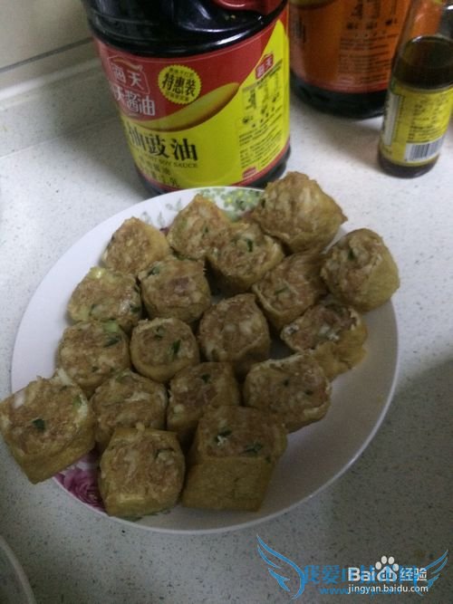 自制油豆腐泡塞肉