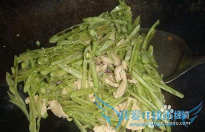 油扁豆炒肉丝