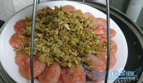 蒜蓉粉丝蒸开边虾做法