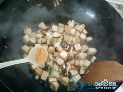 香菇鸡蛋炒豆腐