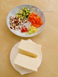 养眼素材多彩多福五彩豆腐的做法