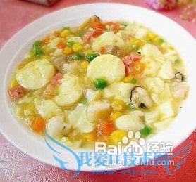 学习海鲜日本豆腐的做法