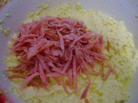 火腿彩豆腐的做法