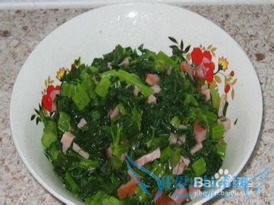 绿叶豆腐羹的做法