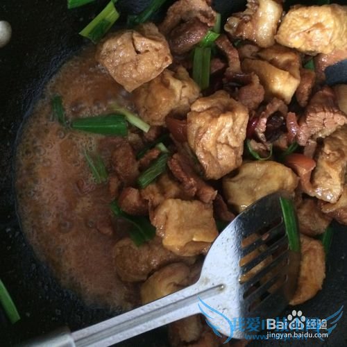 卤肉焖豆腐泡的做法