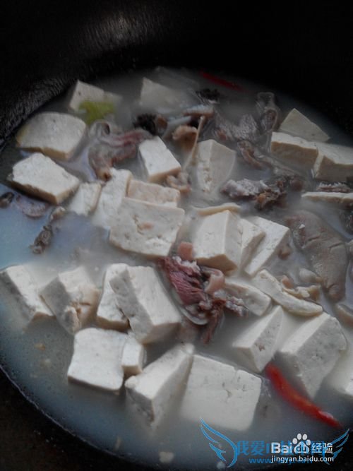 教你做——羊头肉炖豆腐