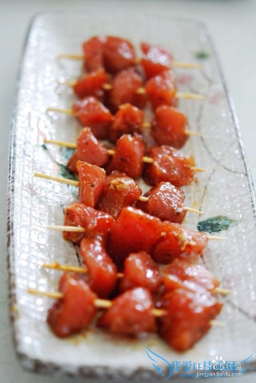 烤牙签肉的做法