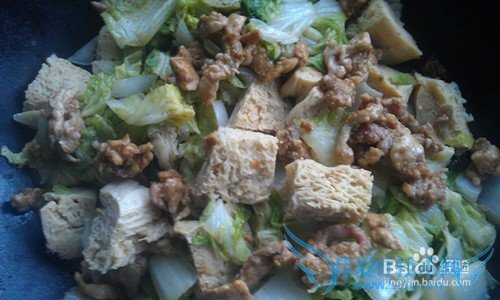 大白菜炖冻豆腐